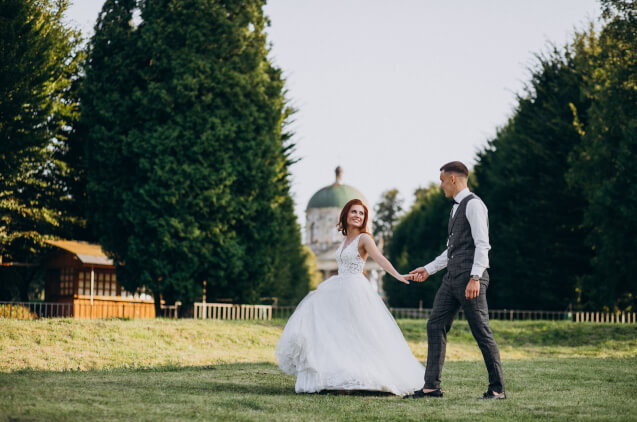 Candid Wedding Couple