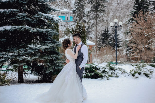 A winter themed wedding