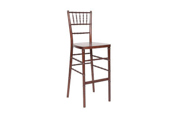 Mahogany chiavari stool chair