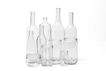 Clear Glass Bottles vary sizes